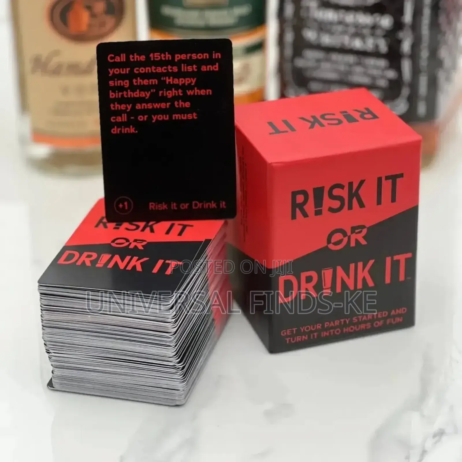 Risk It or Drink It Fun Card Game