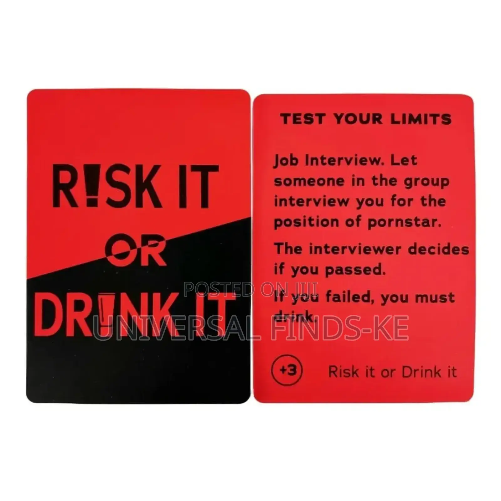 Risk It or Drink It Fun Card Game