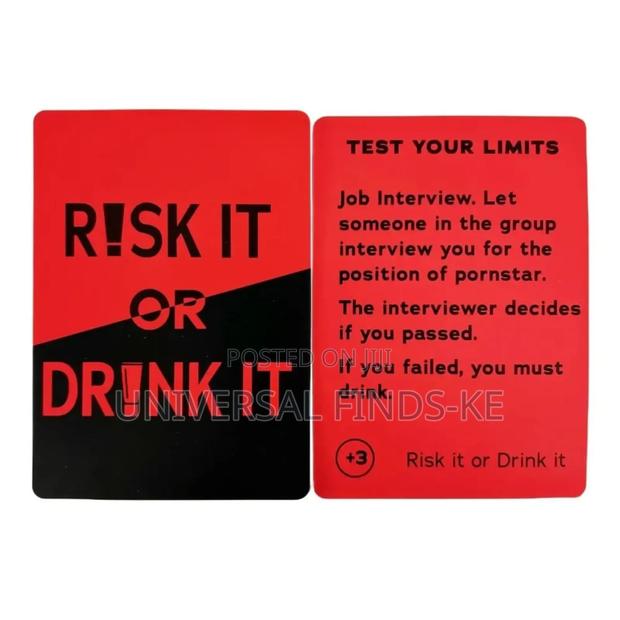 Risk It or Drink It Fun Card Game - thumbnail 4