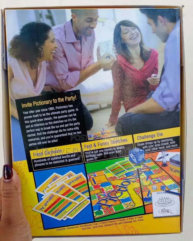 Pictionary Card Game Quick Sketch Crazy Guess - thumbnail 3