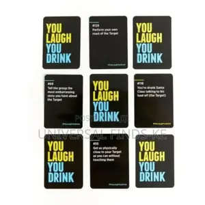 You Laugh You Drink Party Card Game