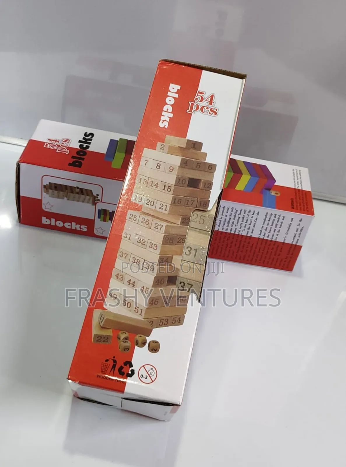 54 PCS Jenga Blocks