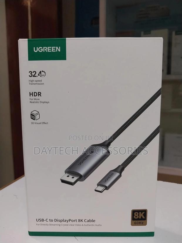 Ugreen Usb-C to Displayport Connectors 2m Long - thumbnail 2