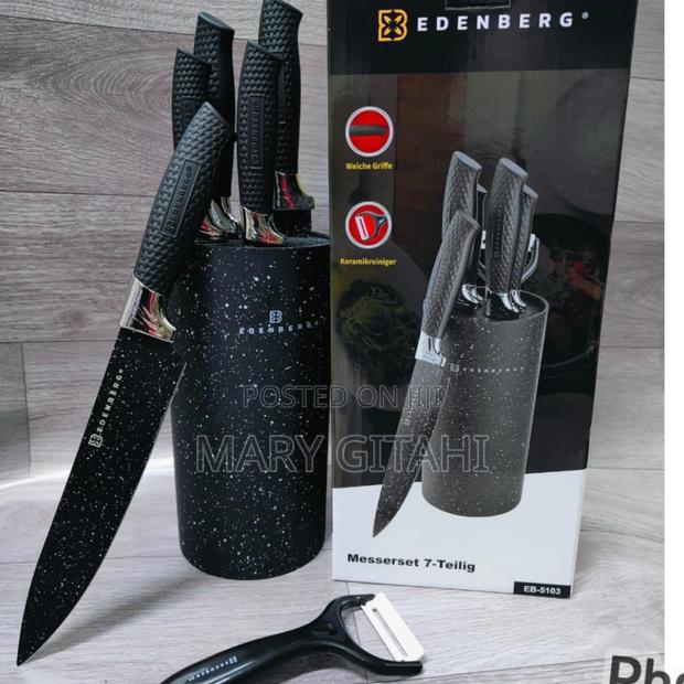 *Edenburg Black Knife Set at