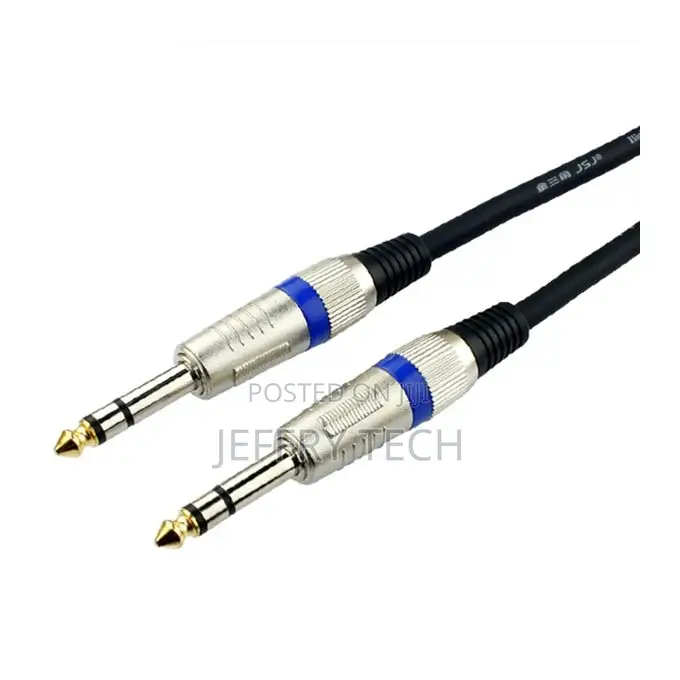 6.35mm Connector Male to Male Stereo Audio Cable
