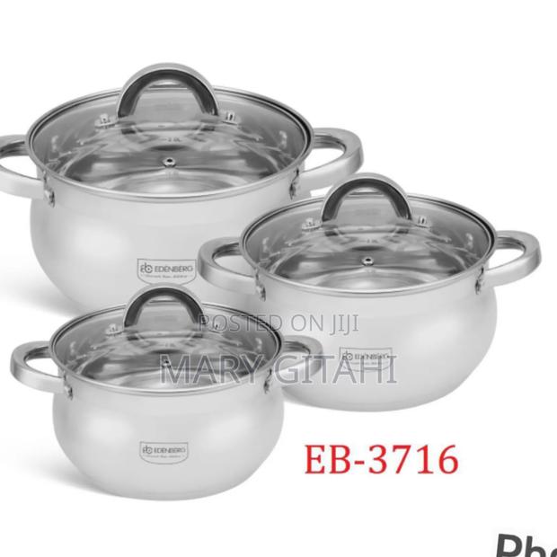 6pc Edenburg Stainless Steel Cookware*