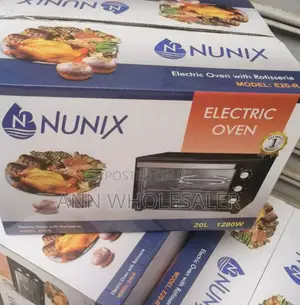 Nunix 20 Litres Electric Oven With Rotisserie (3 Knobs) N3k