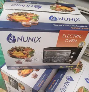 Nunix 20 Litres Electric Oven + Rotisserie (3 Knobs) N3k