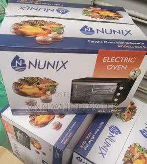 Nunix 20 LTRS Electric Oven With Rotisserie (3 Knobs) N3k