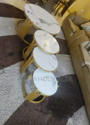 4 in 1 Executive Pure Marble Table P-04