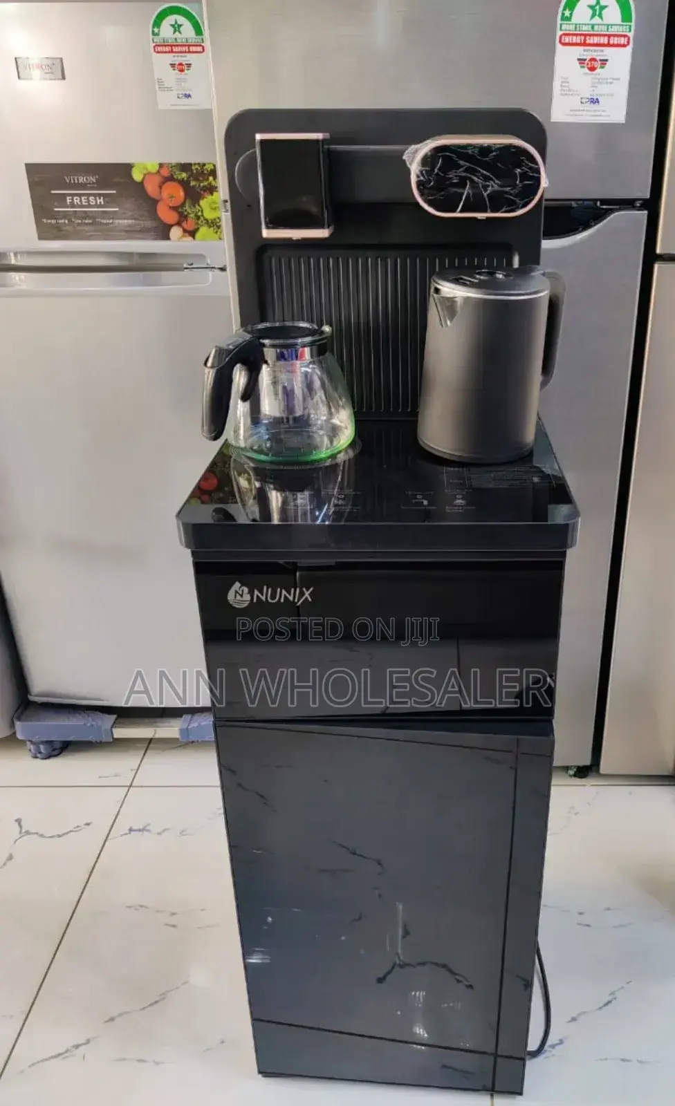 Black Nunix A1c Bottom Load Hot, Cold Dispenser N-C