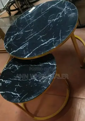 Marble Nesting Coffee Table (Glass Effect) M(E6
