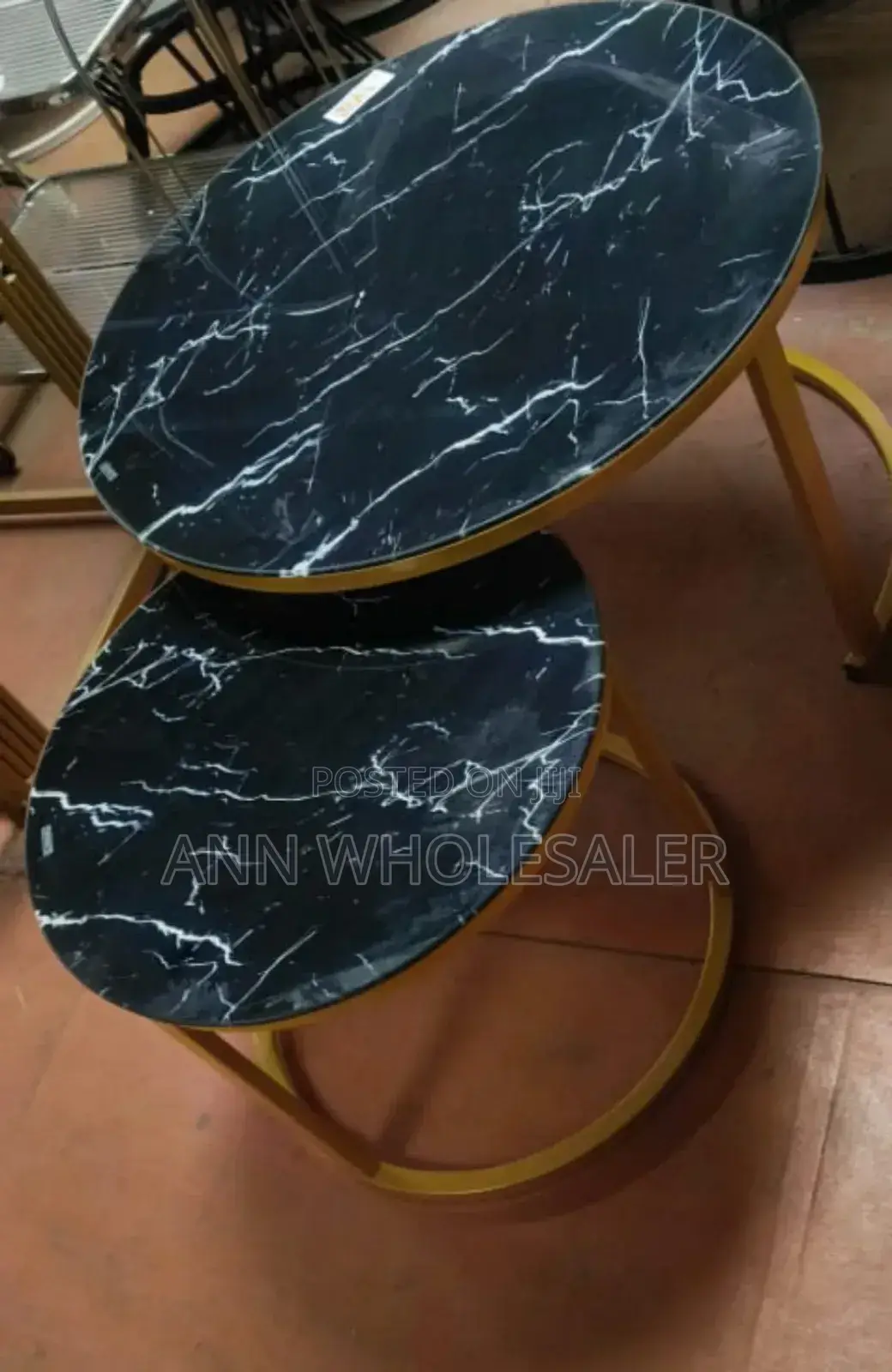 Marble Nesting Coffee Table Black M(E6