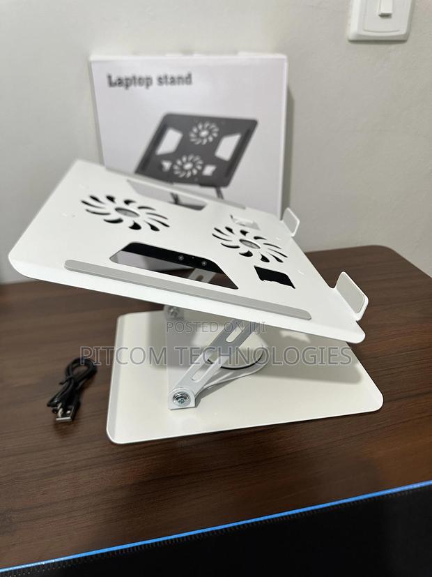 Rotating Laptop Stand With Fan - main view