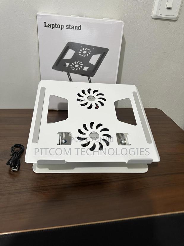 Rotating Laptop Stand With Fan - thumbnail 4