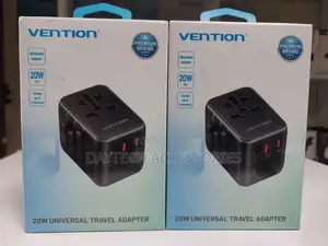 Vention Universal Travel 20w International Travel Adapter