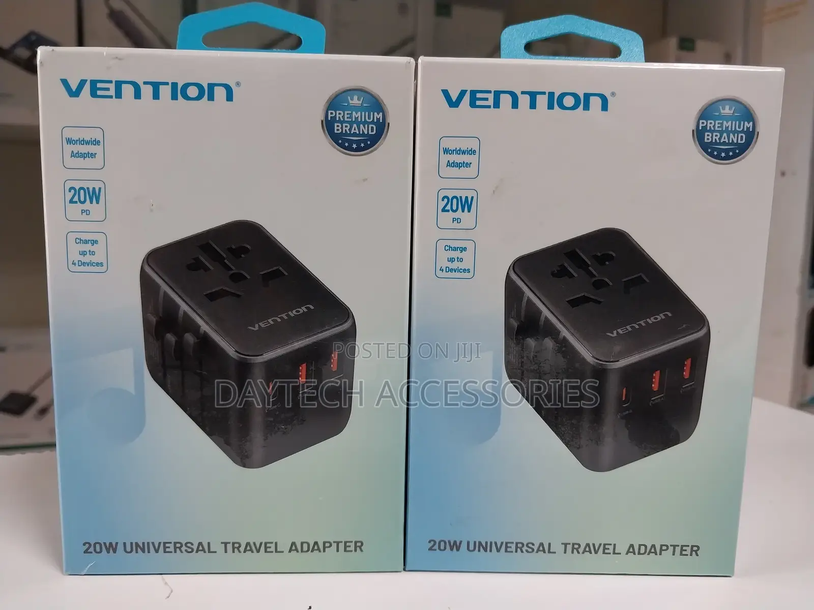 Vention 3-Port Usb (C+A+A) Universal Travel Adapter (20w)