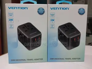 Vention 3-Port Usb (C+A+A) Universal Travel Adapter (20w)