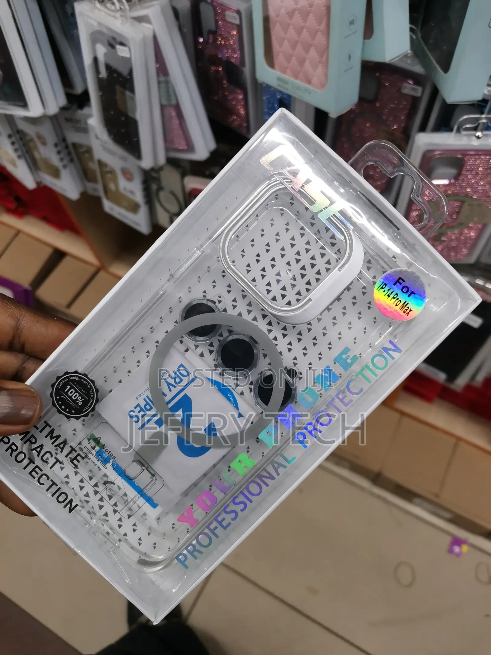 iPhone 14 Pro Max Phone Case, Camera Lens Ring Stand Cover