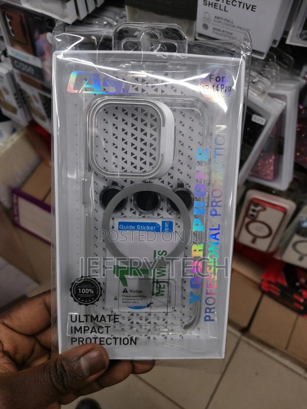 Lens Metal Ring Transparent Phone Case for iPhone 14 Pro - thumbnail 2