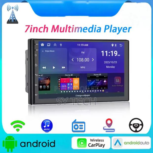 7 Inches Android Radio With Carplay and Android Auto - main view