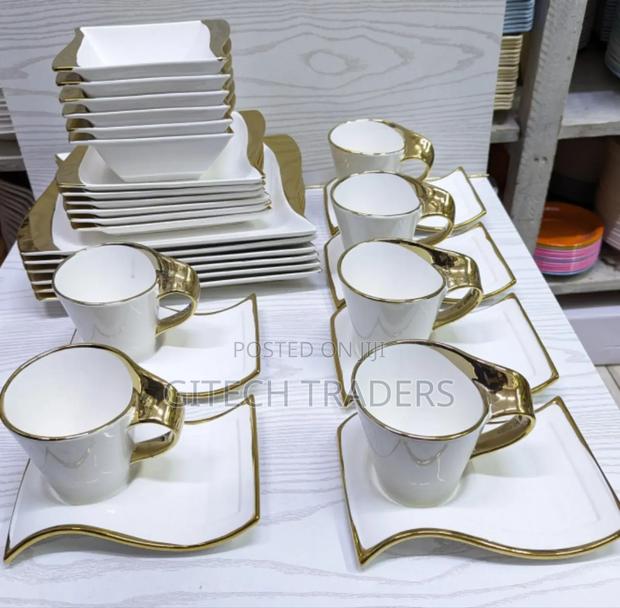 Gold Unique Dinner Set -