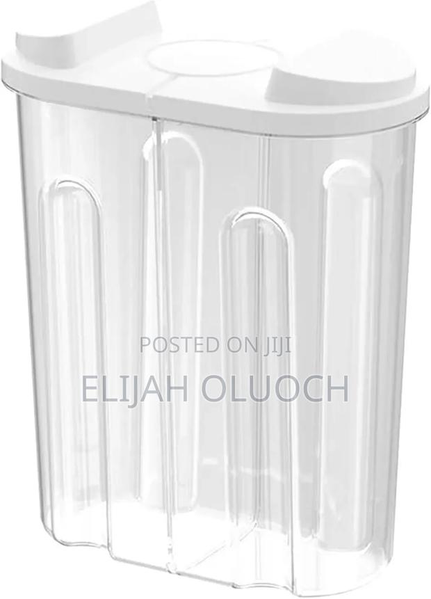 Cereal Storage Container With Lids and 2 Compartments - thumbnail 3