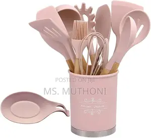 New Improved Quality *13pcs Silicon Spoons Metallic Base.*