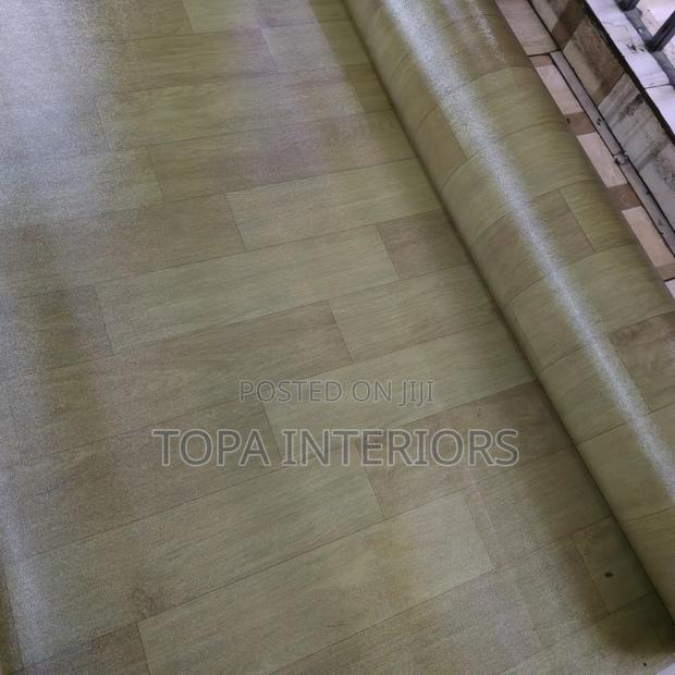 Wooden Look Mkeka Flooring Carpets Waterproof Vinyl Rugs