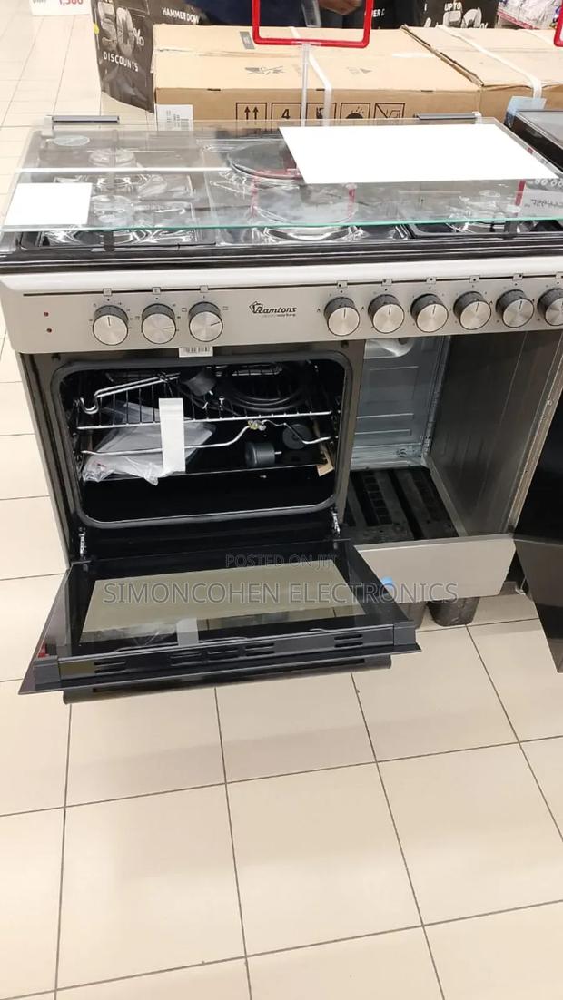 Ramtons 60*90 Stainless Steel Cooker With Gas Compartment