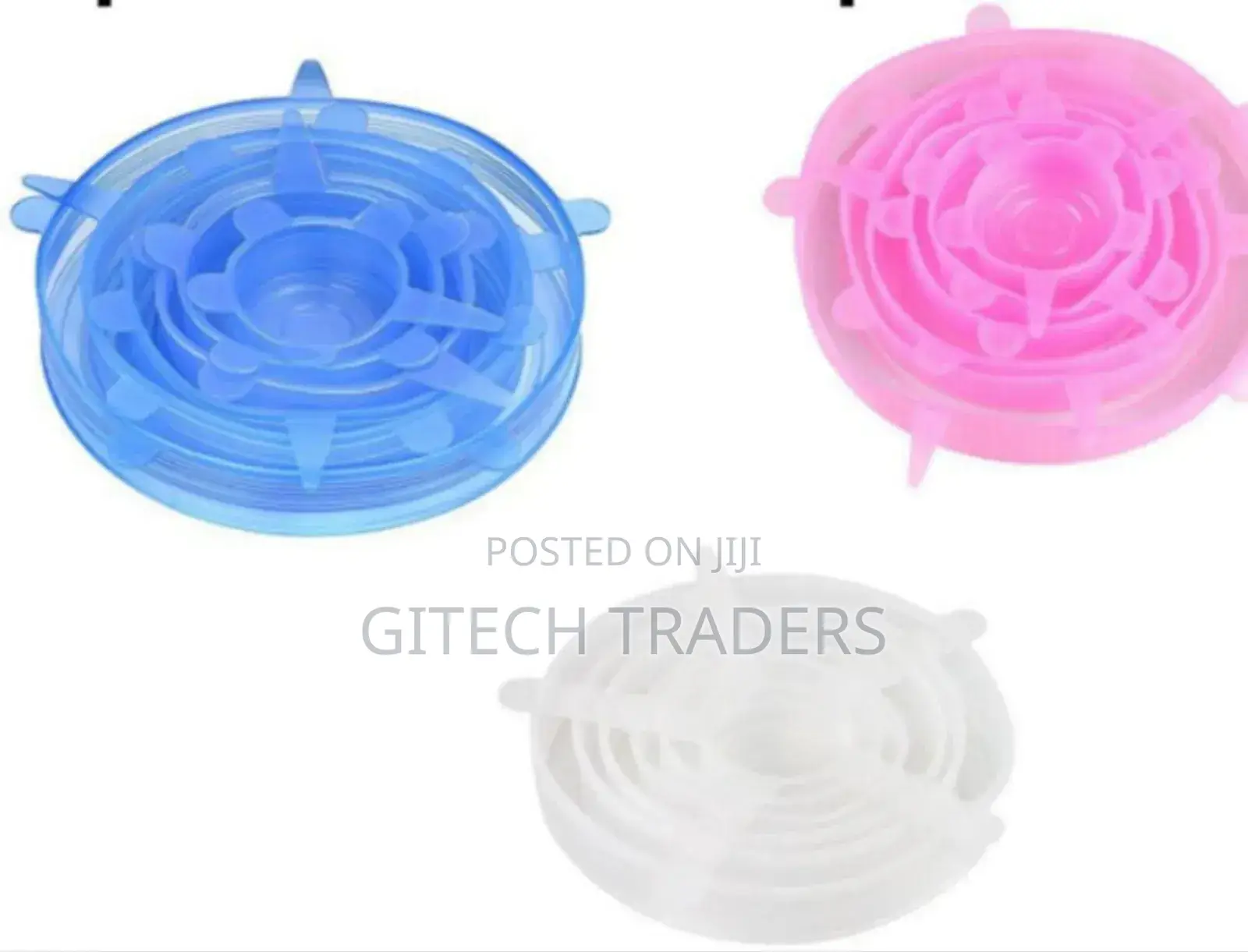 *6 PCS Reusable Silicone Food Covers