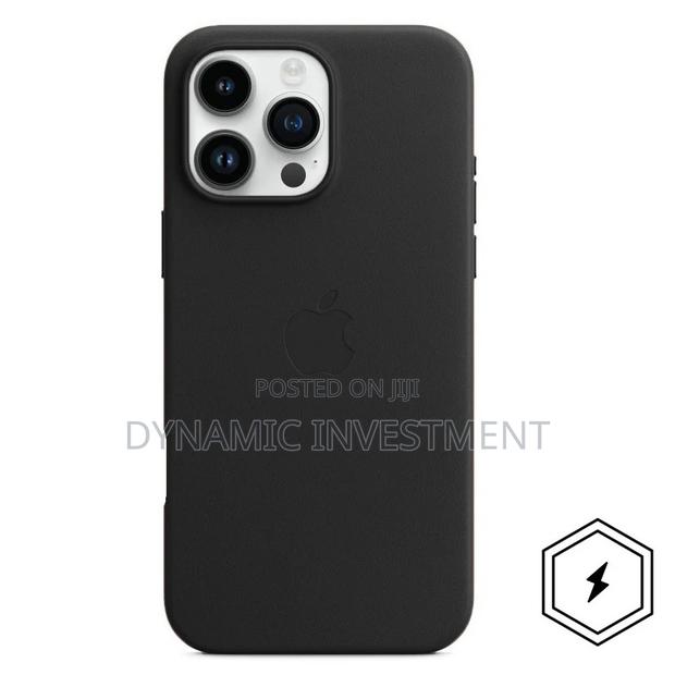 iPhone 16 Pro Max Leather Case/Cover With Magsafe –Black