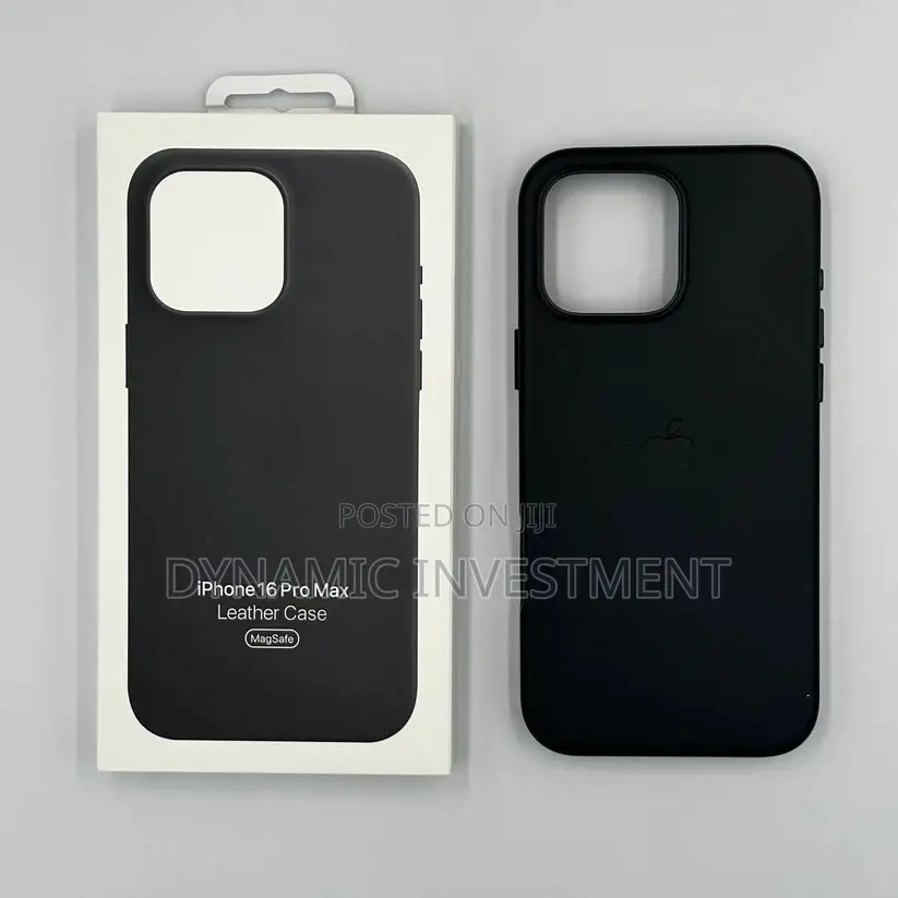 iPhone 16 Pro Max Leather Case/Cover With Magsafe –Black