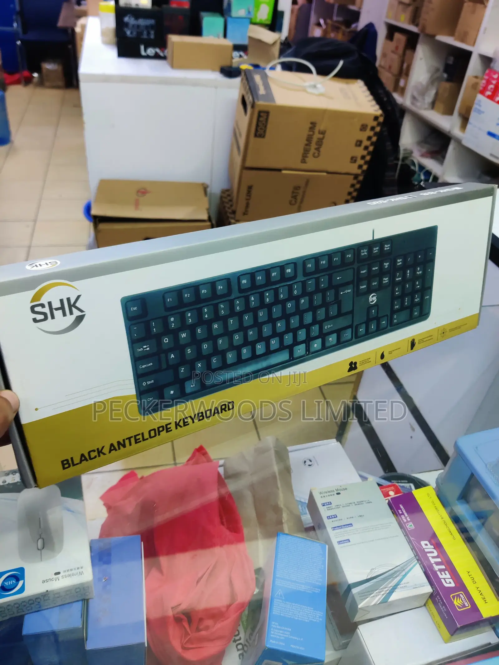 SHK Tj-818 Black Antelope Wired Keyboard - Durable