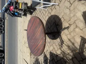 Brown Round Marble Table