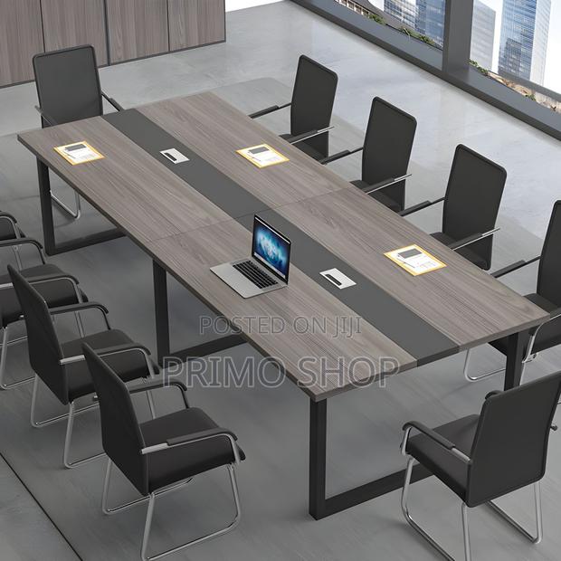 Boardroom Tables: 2.4 Meters Wood Simple Conference Table