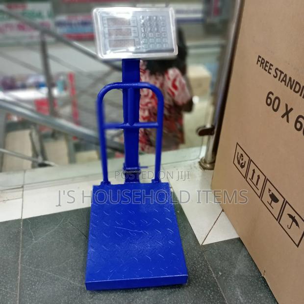 Industrial-Grade 150kg Blue Platform Scale