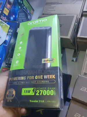 27000 Mah Oraimo Powerbank .Type C in and Out
