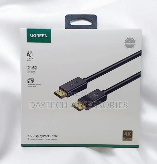 Ugreen Dp Male to Dp Male Cable 2m Black 10245