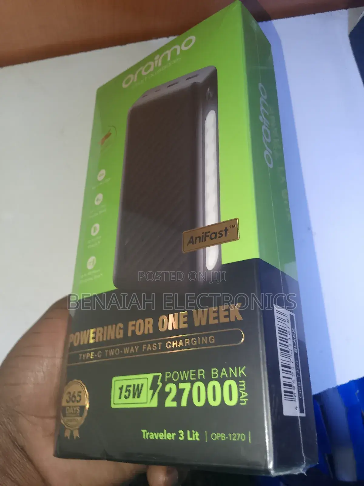 Oraimo Powerbank .27000 Type C Two Way Fast Charging