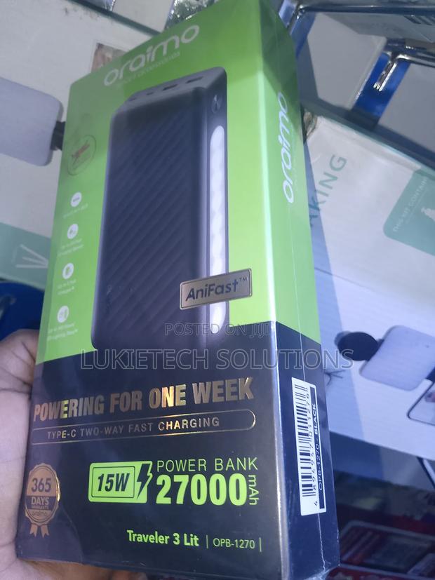 Original Oraimo Powerbank 27000 Mah (Quick Charge) - thumbnail 2