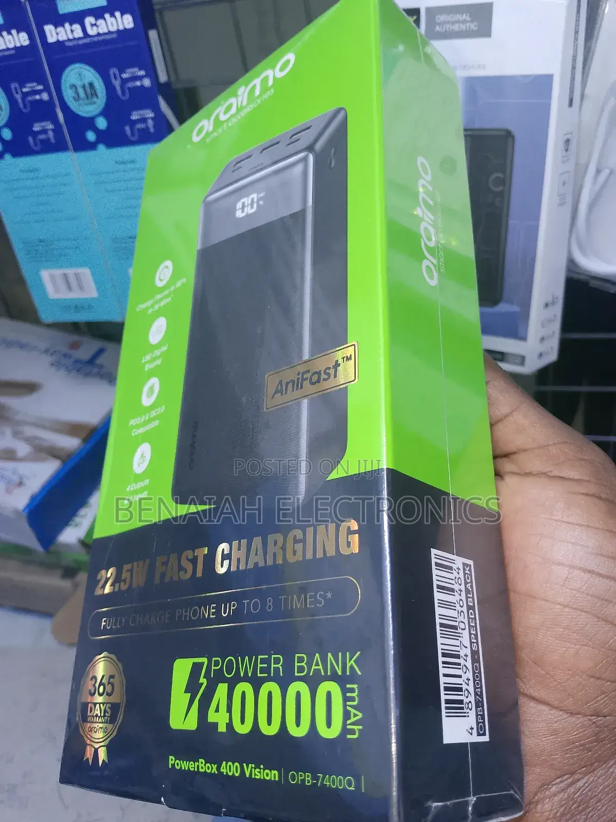 Powerbank.40000 Mah Oraimo 22.5 Watts
