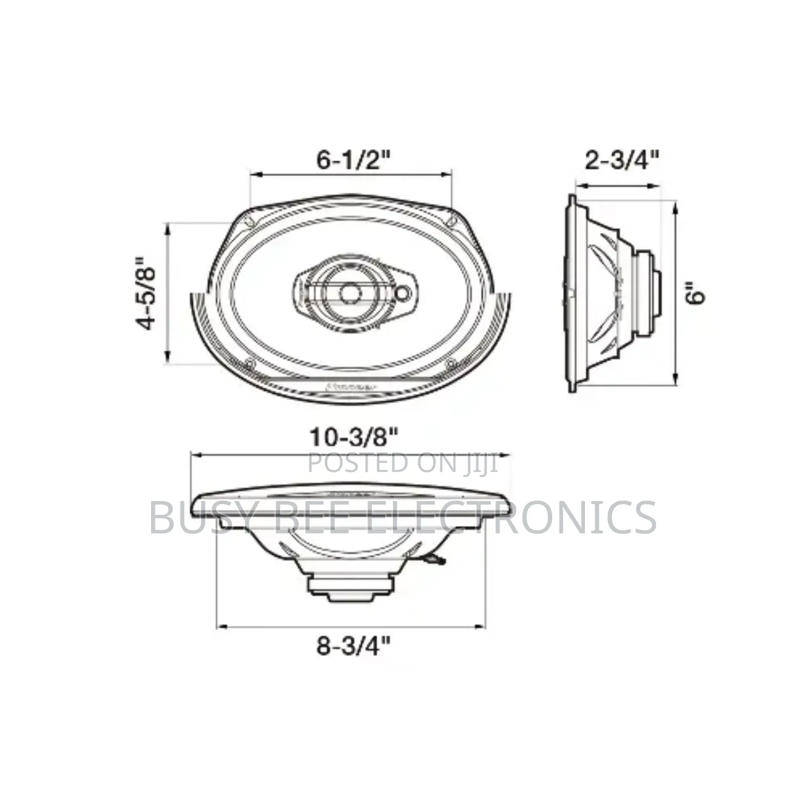 Ts-G6930f 6 X 9" - 3 Way Car Coaxial Speakers