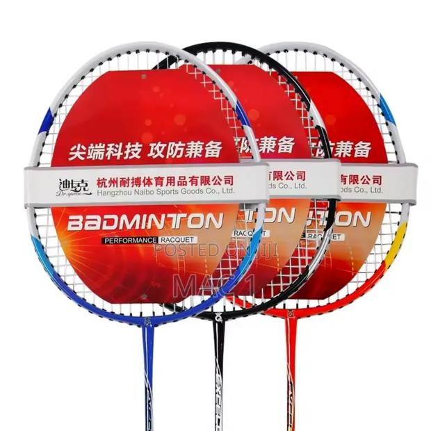 Badminton Rackets Pair Qith Shutter Cocks - thumbnail 2