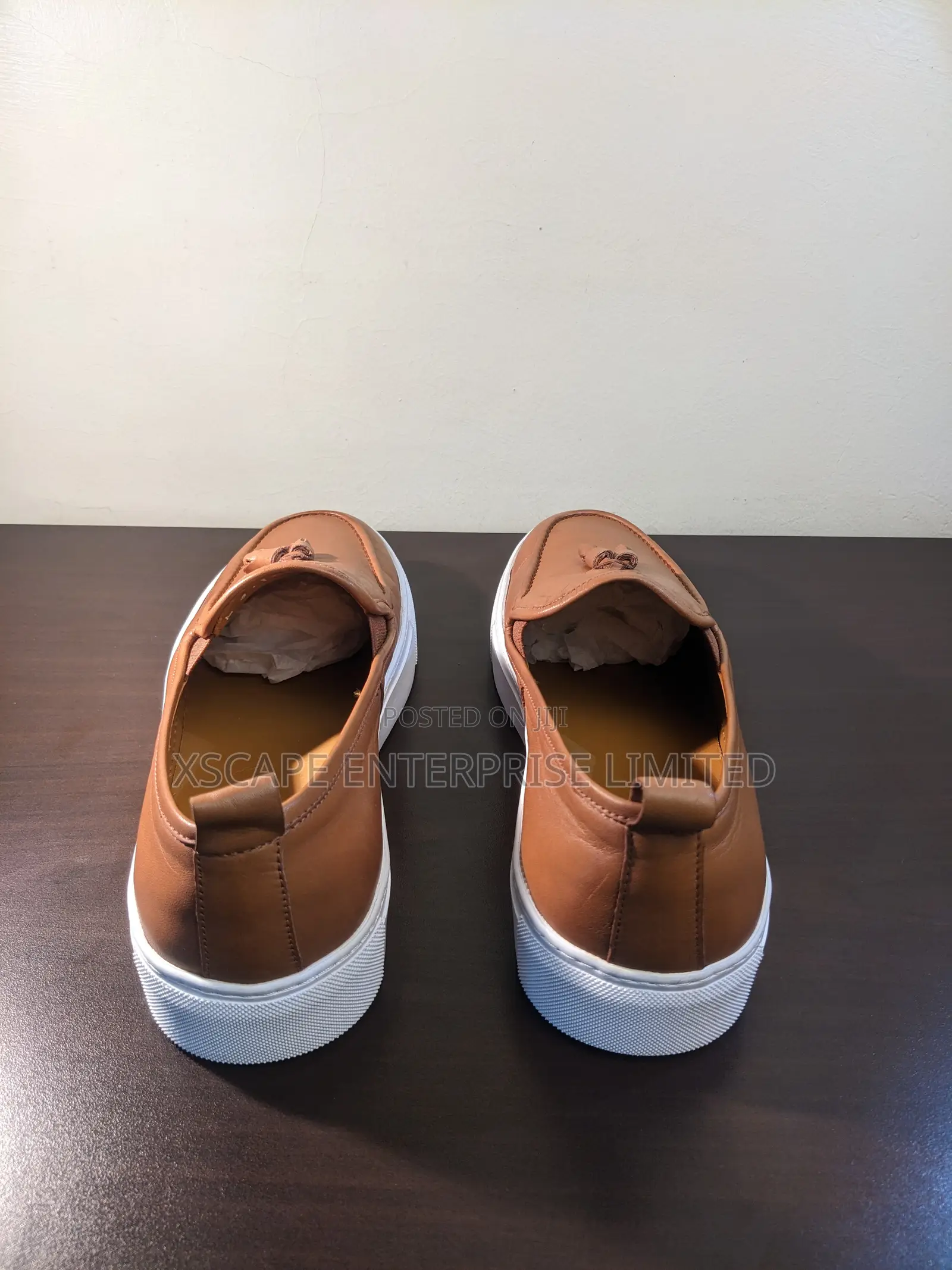 Tassel Leather Loafers (White Rubber Sole)