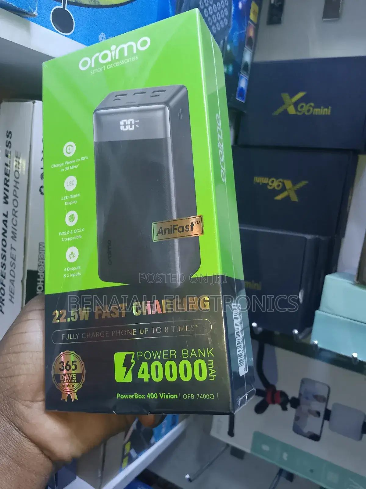 Original Oraimo Powerbank 40000 Mah With Digital Display