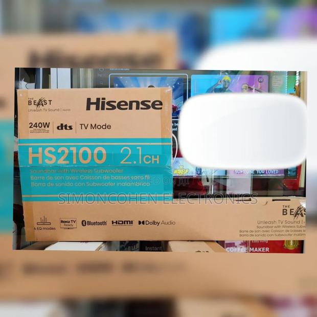 Hs2100 Hisense Sound Bar - main view