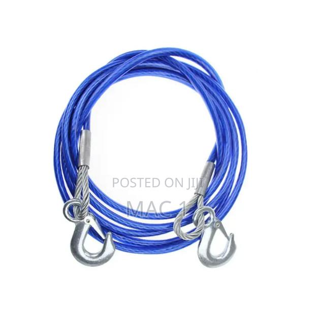 5 Ton Towing Rope Steel Unbreakable With Hook - main view