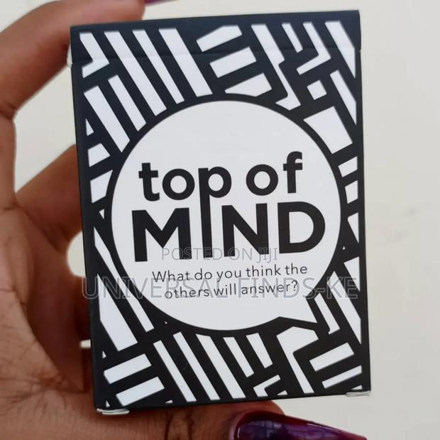 Top of Mind Card Game What Do You Think the Answer Will Be