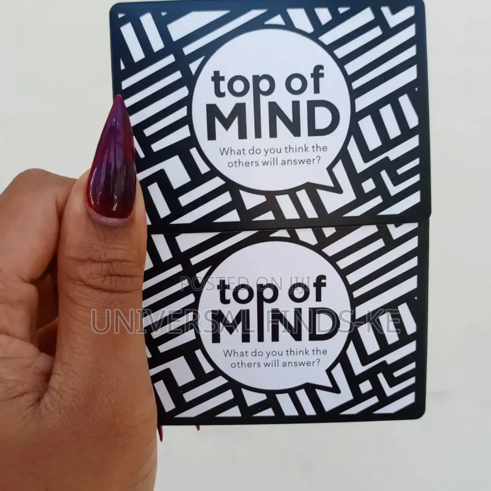 Top of Mind Card Game What Do You Think the Answer Will Be